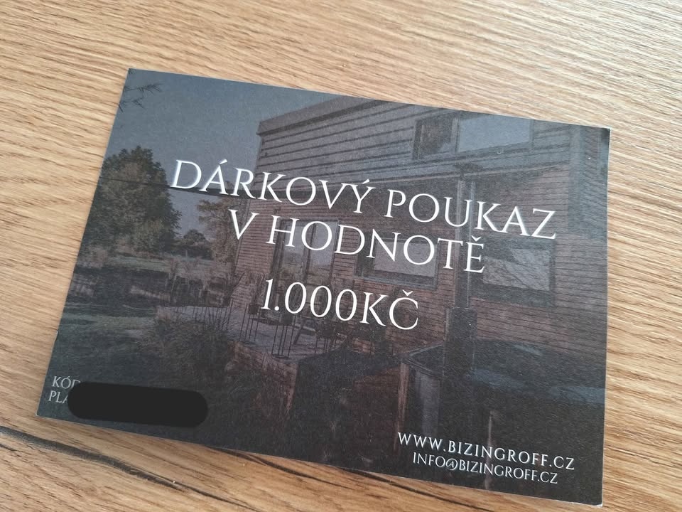Nabízím voucher/poukaz na TinyHouse Bizingroff