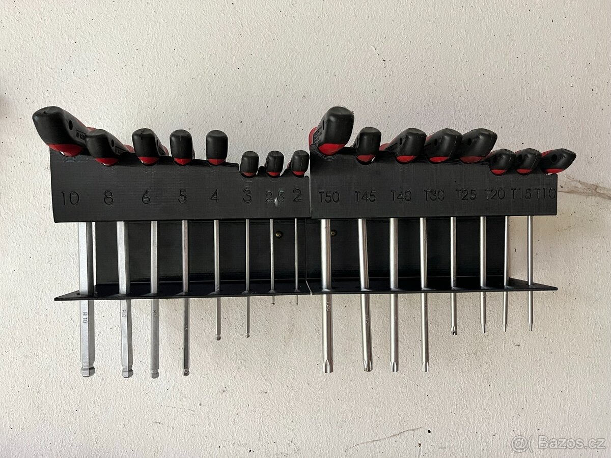Nástěnný držák Torx klíčů
