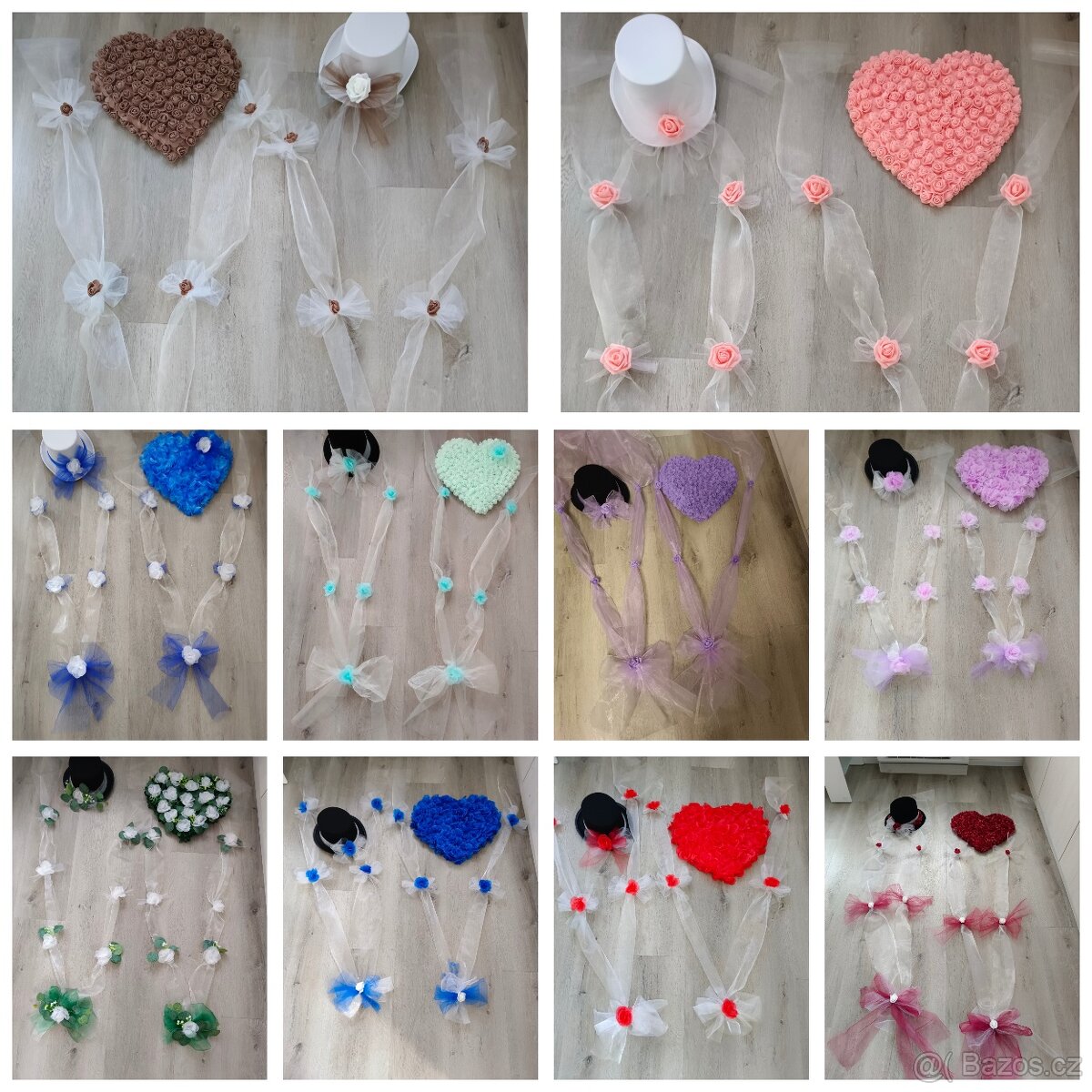 Svatební dekorace na auta