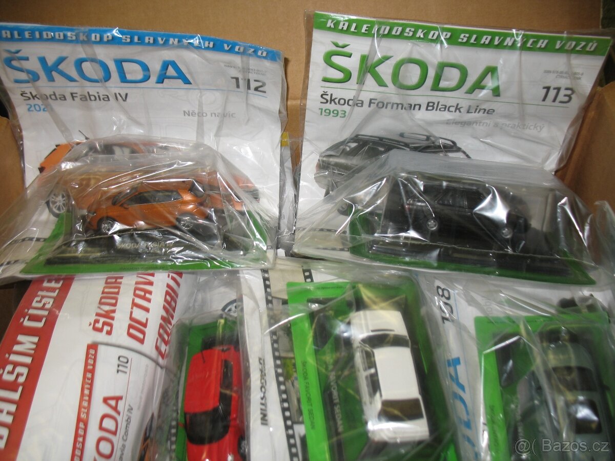 DeAgostini, Škoda modely 1:43,