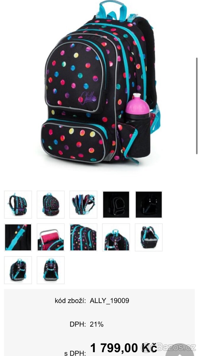 Prodej školní taška / batoh Topgal + 2x penál