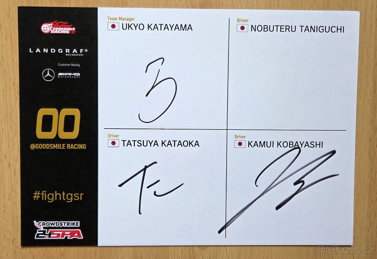 24H SPA 2025 Mercedes AMG GT Goodsmile 3 autogramy