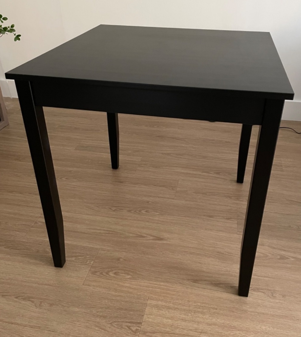Černý stůl Ikea Lerhamn 75x75cm jako nový