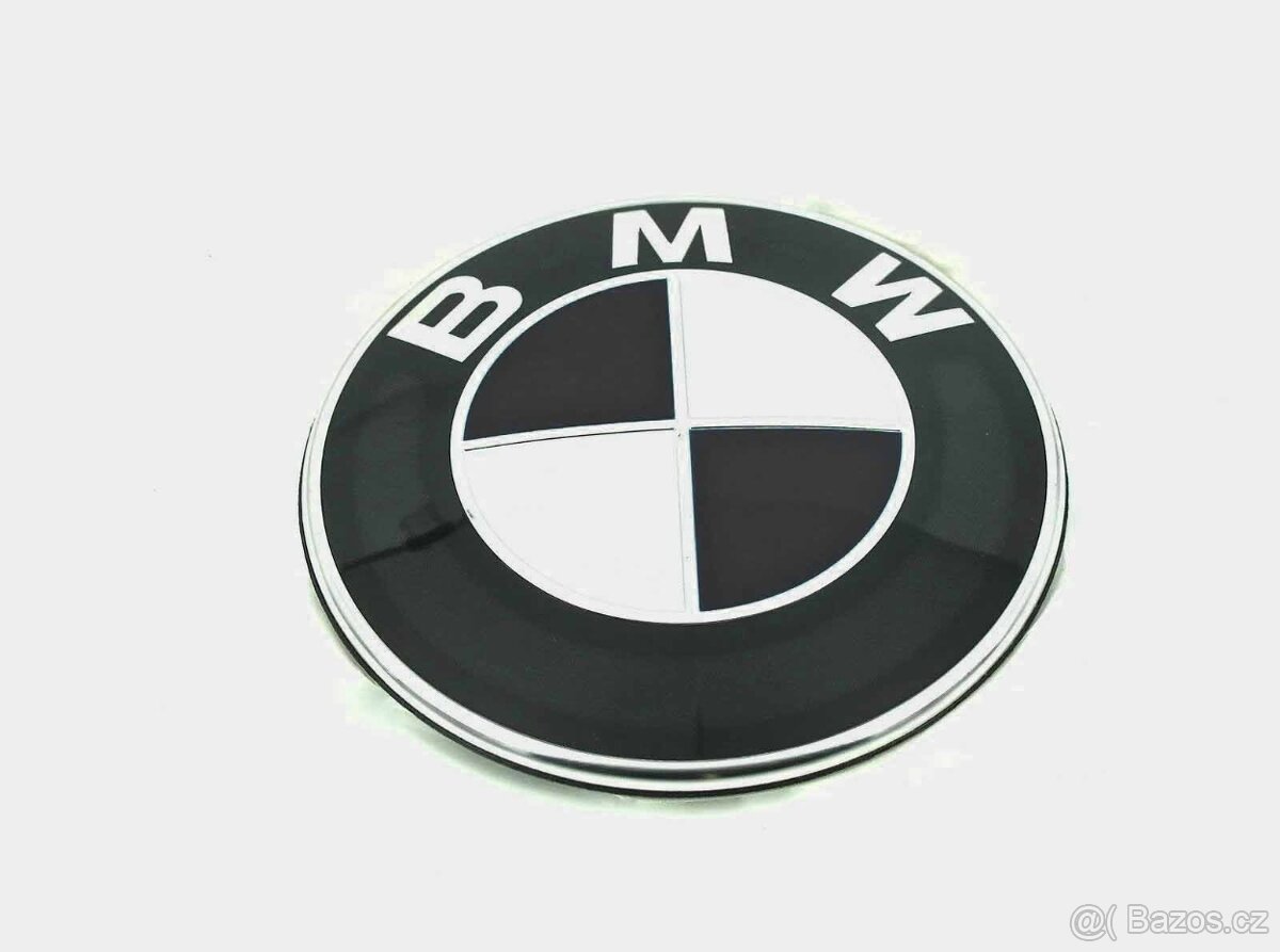 BMW znak 82mm - černo bílý