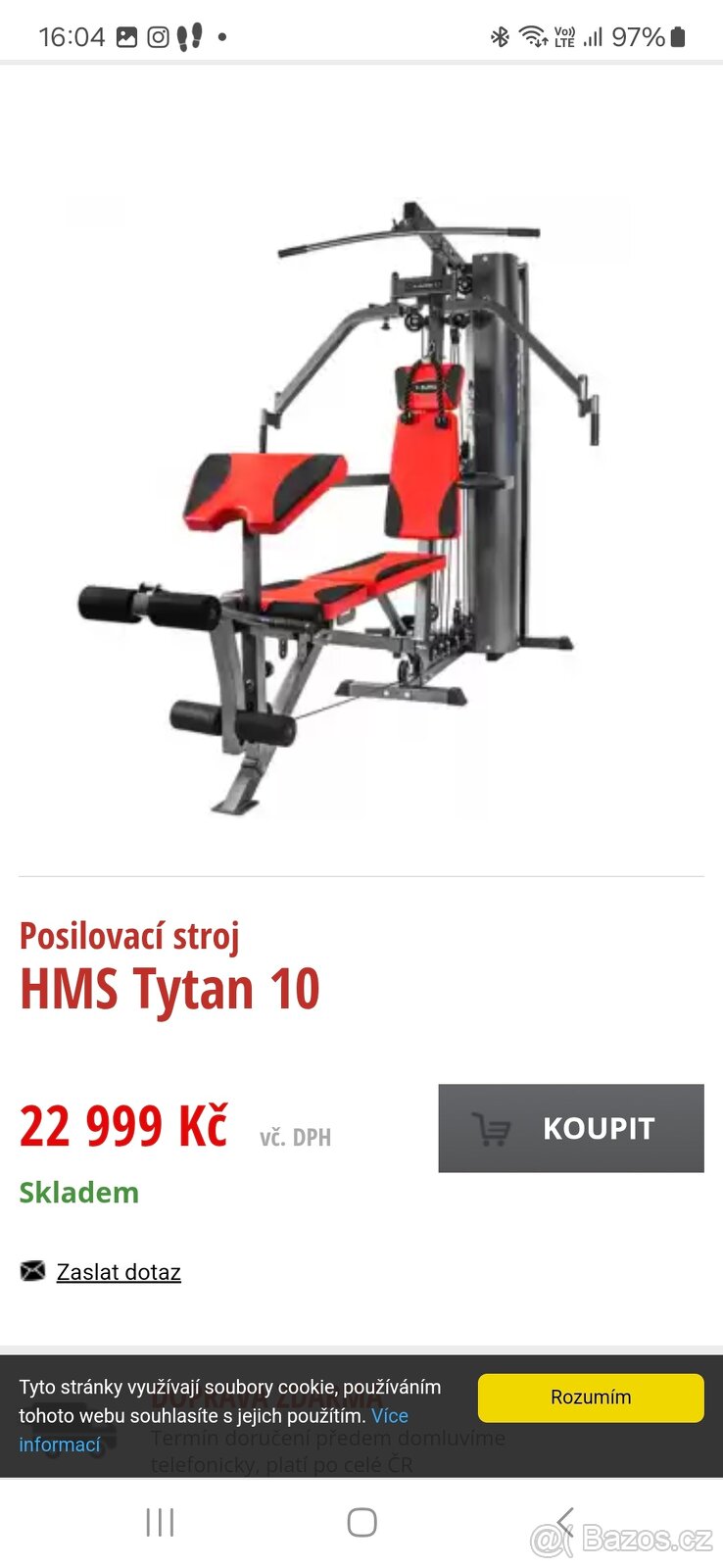 Posilovací multifunkční stroj TYTAN 10