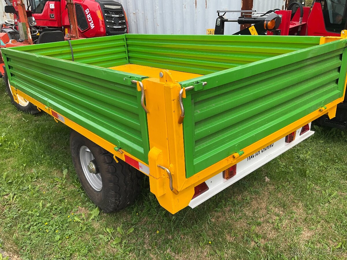Vlečka za traktor, traktorový přívěs, vlek 4000 kg, bržděný
