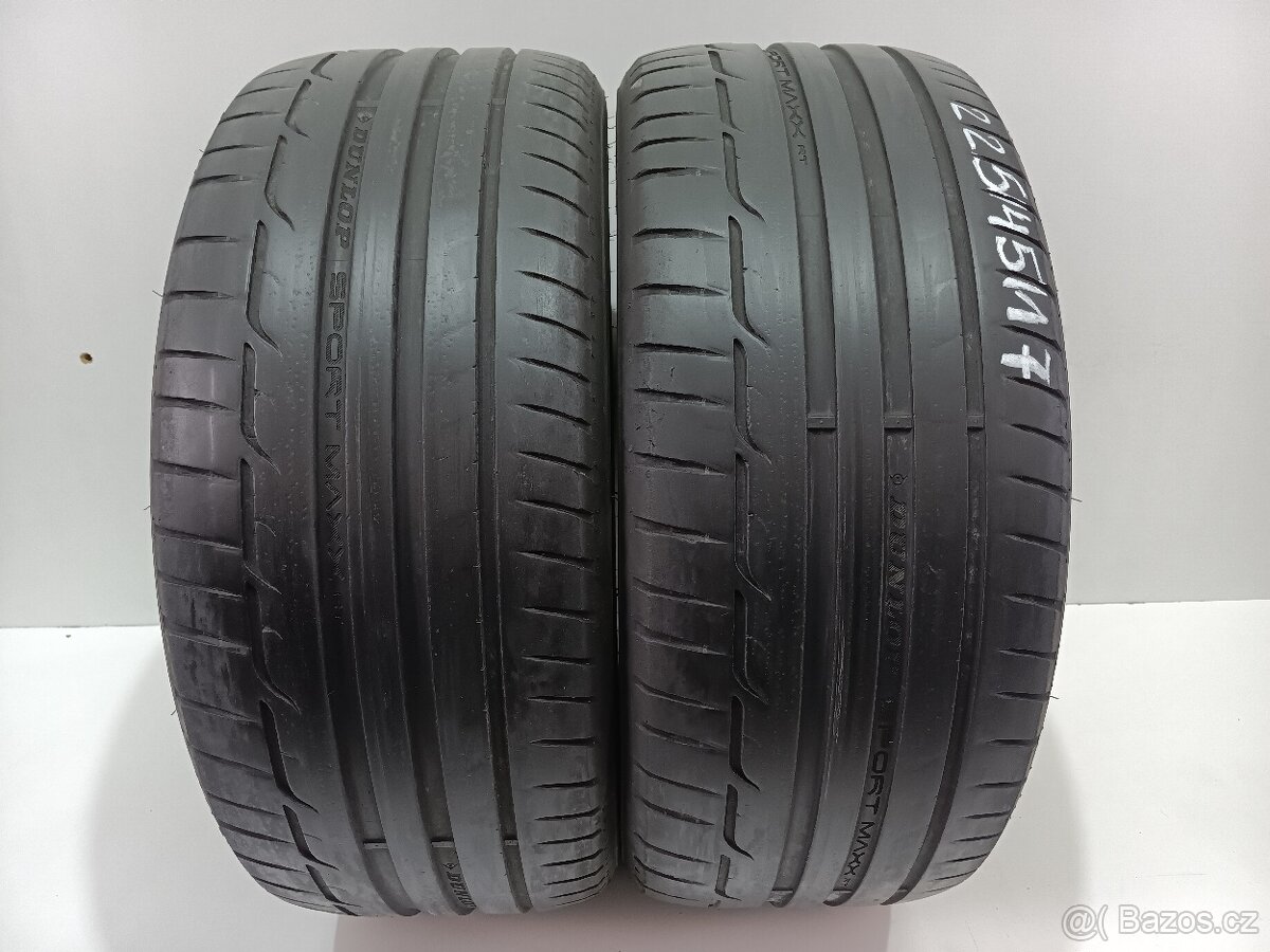 2ks letní pneu 225/45/17 Dunlop