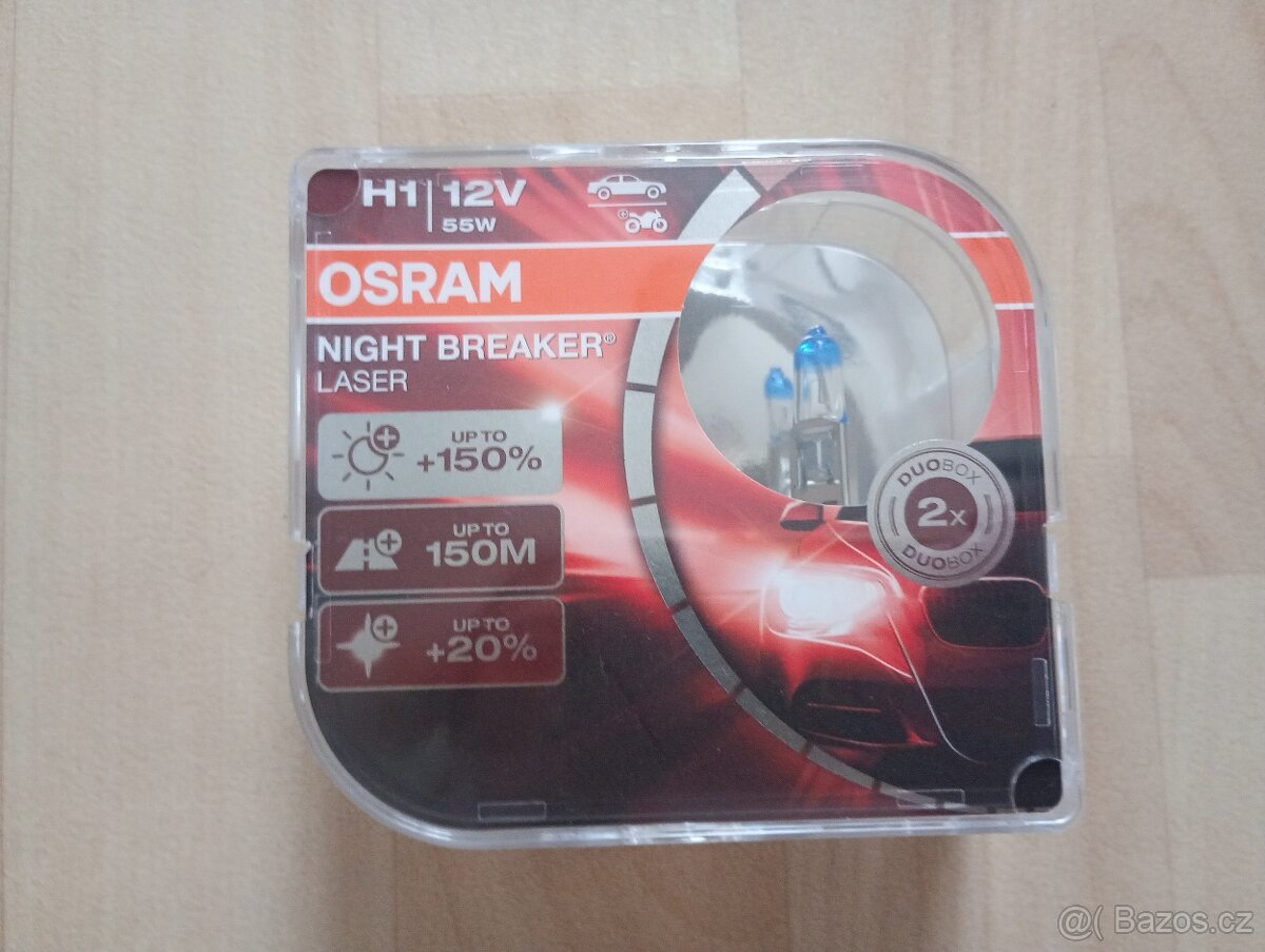 Osram Night Breaker Unlimited H1 P14,5s 12V 55W 2 ks