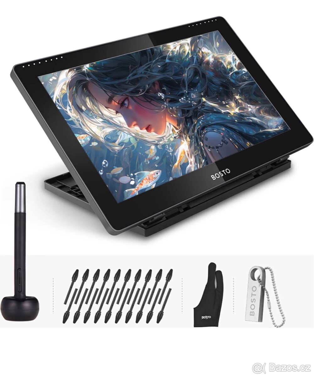 grafický tablet s obrazovkou Bosto 16HD