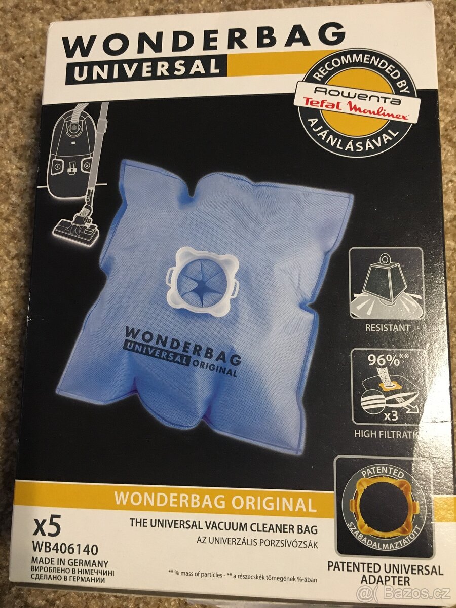 Sáčky do vysavače Rowenta Wonderbag Universal WB406140