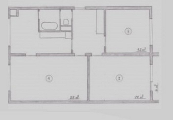 Tři 1.lůžkové pokoje v 3+1, studenti/ky, pračka, volné nyní
