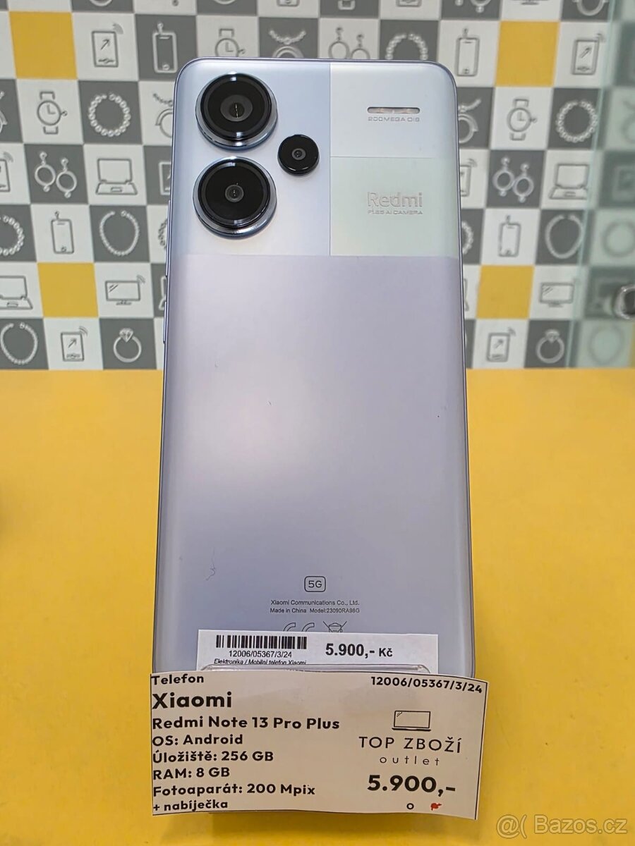 Note 13 Pro Plus 5G, Nový 2 Roky Záruka 8/256 GB