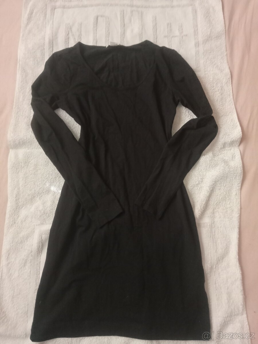 Bavlněné černé šaty H&M-vel.M