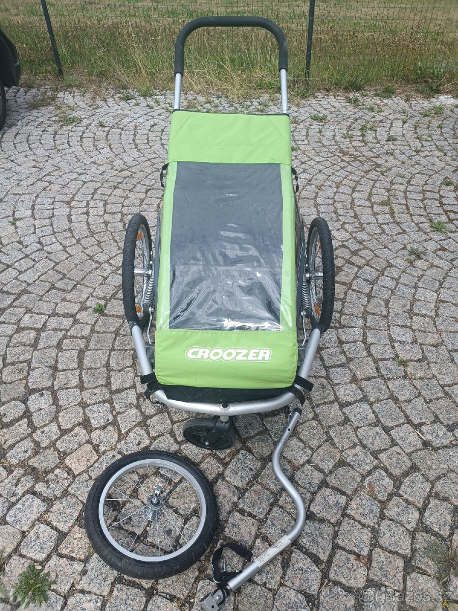 Vozík 3 v 1 Croozer Kid 1 s odpružením.