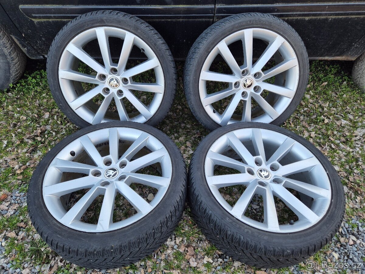 Alu kola R18 5x112 Škoda Alaris 225/40 R18