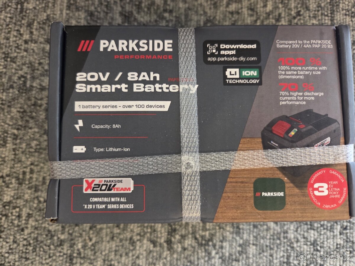 Baterie parkside smart battery 20V 8Ah