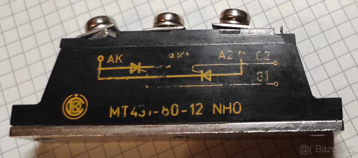 Tyristorový modul dvojitý 80 A