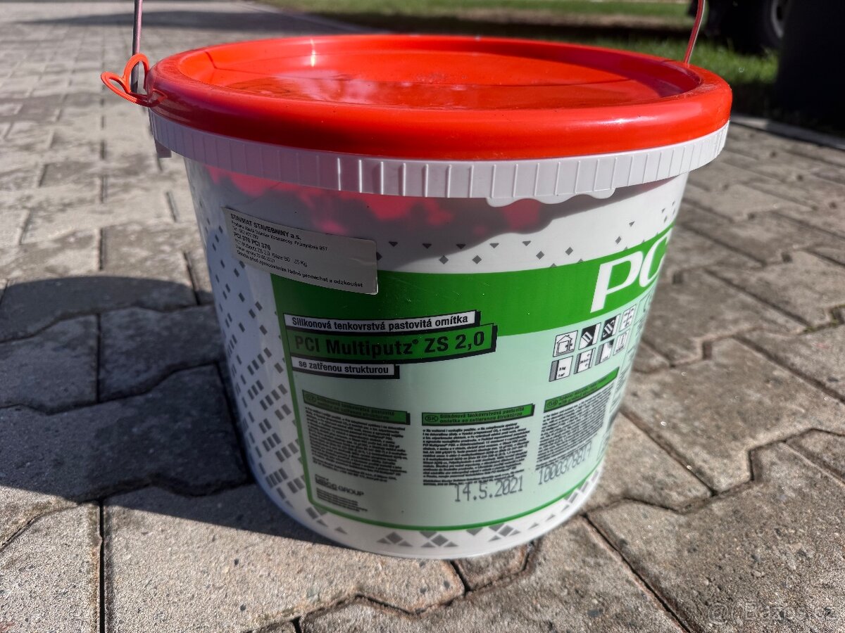 Silikonová omítka bílá, struktura 2.0mm 5x25kg