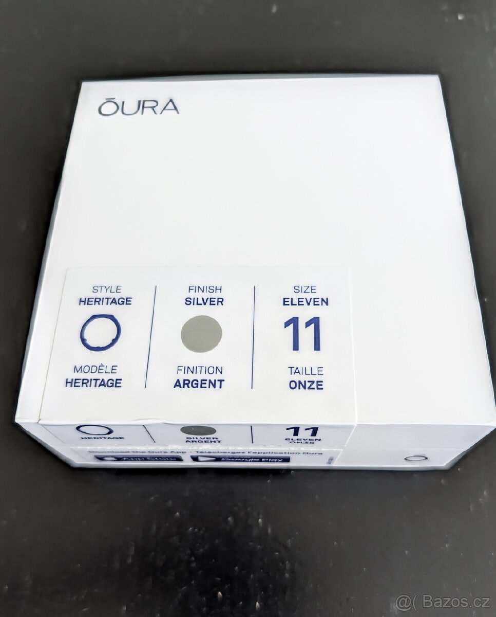 Oura Ring 3 vel 11, krabicka, nabijecka, kabel
