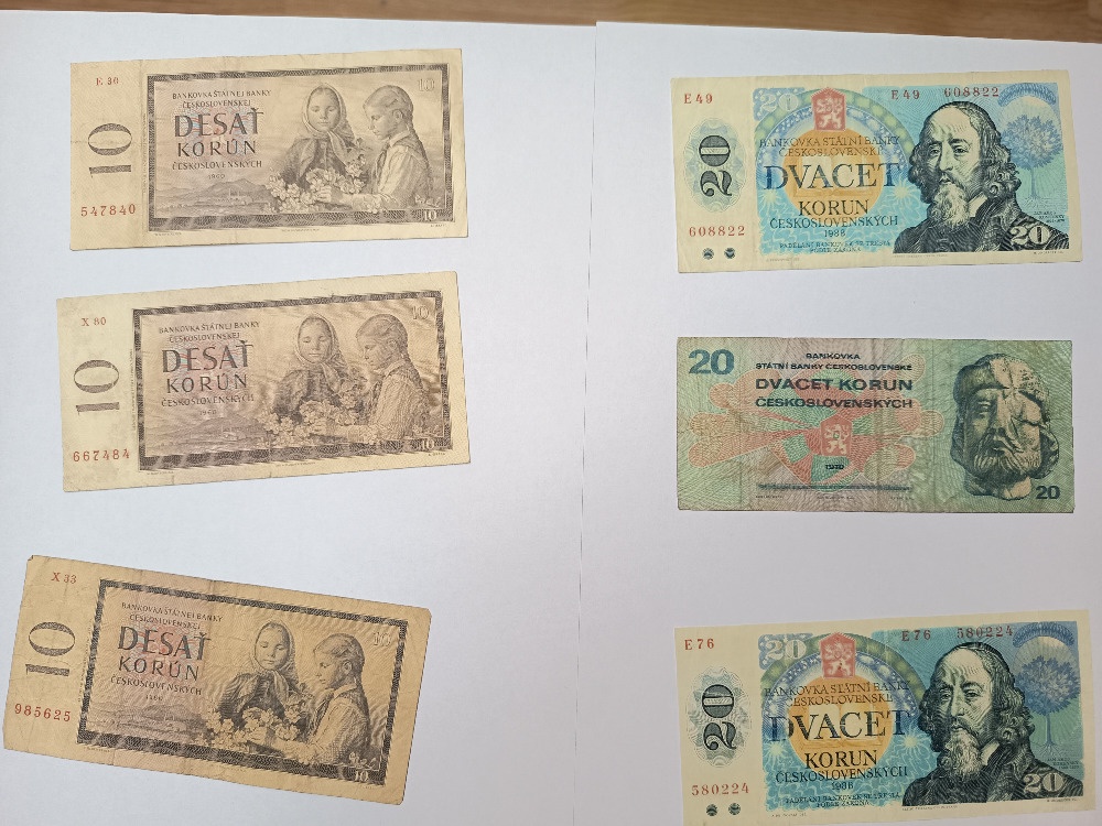 staré bankovky