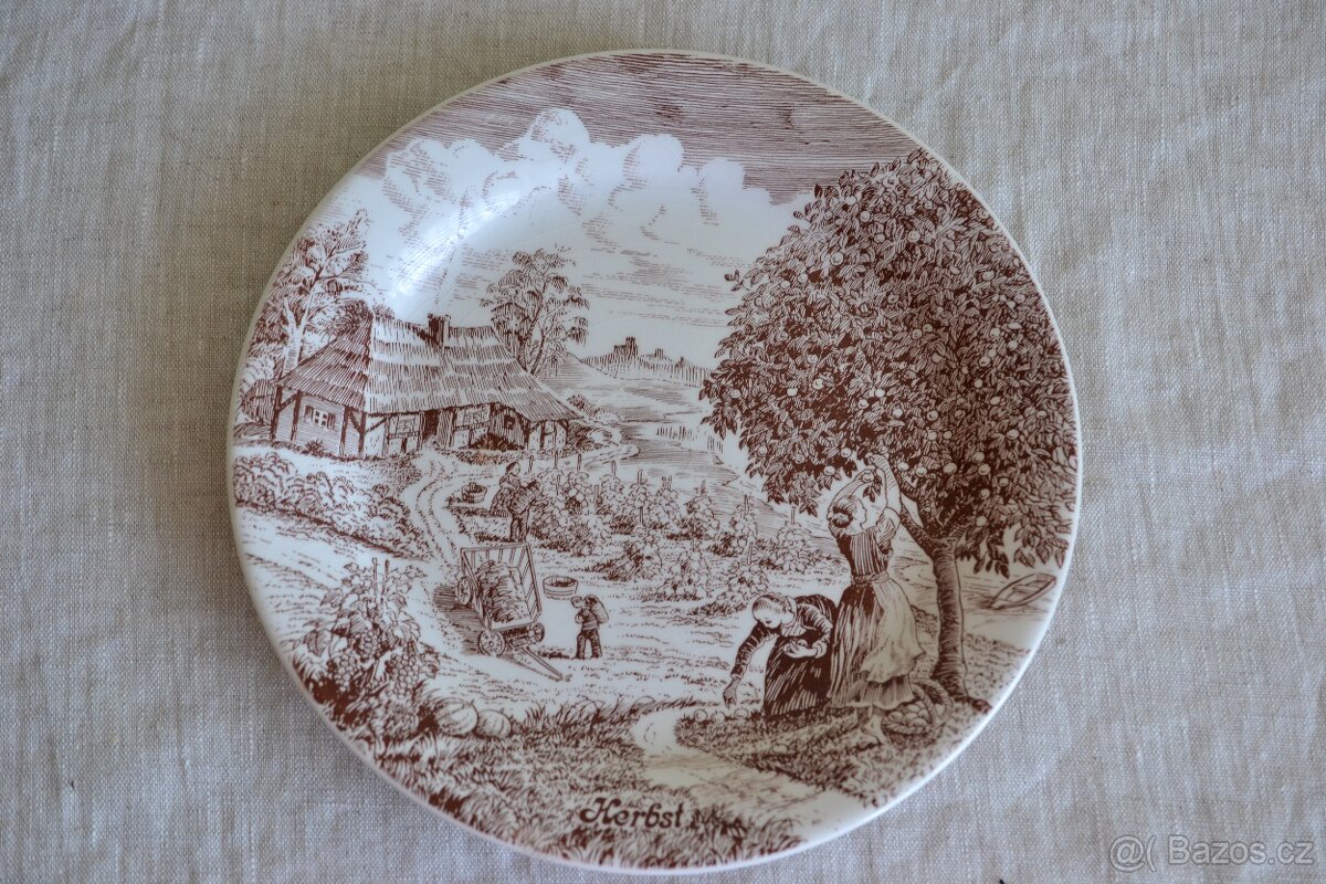 Starožitný talíř plytký