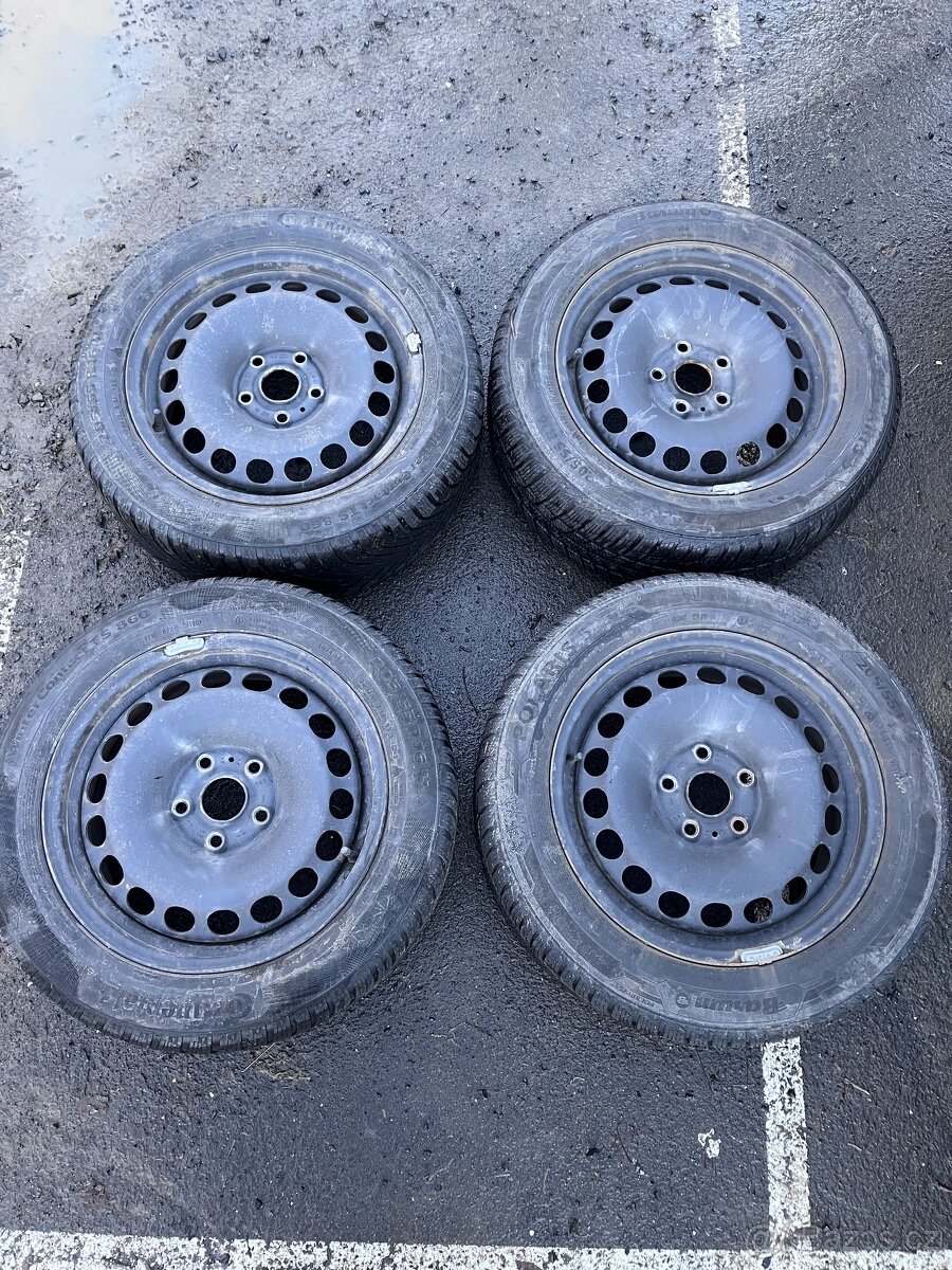 Zimní pneu na plechači 205/55 R16