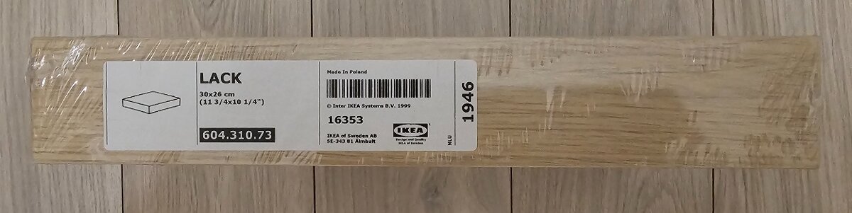 Ikea polička LACK 2 x nové, 1 x rozbalené. Nástěnná police,