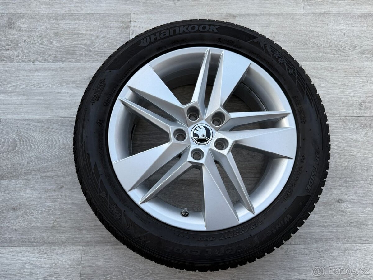 R17 ORIG.ZIMNÍ KOLA ŠKODA SUPERB 215/55/17