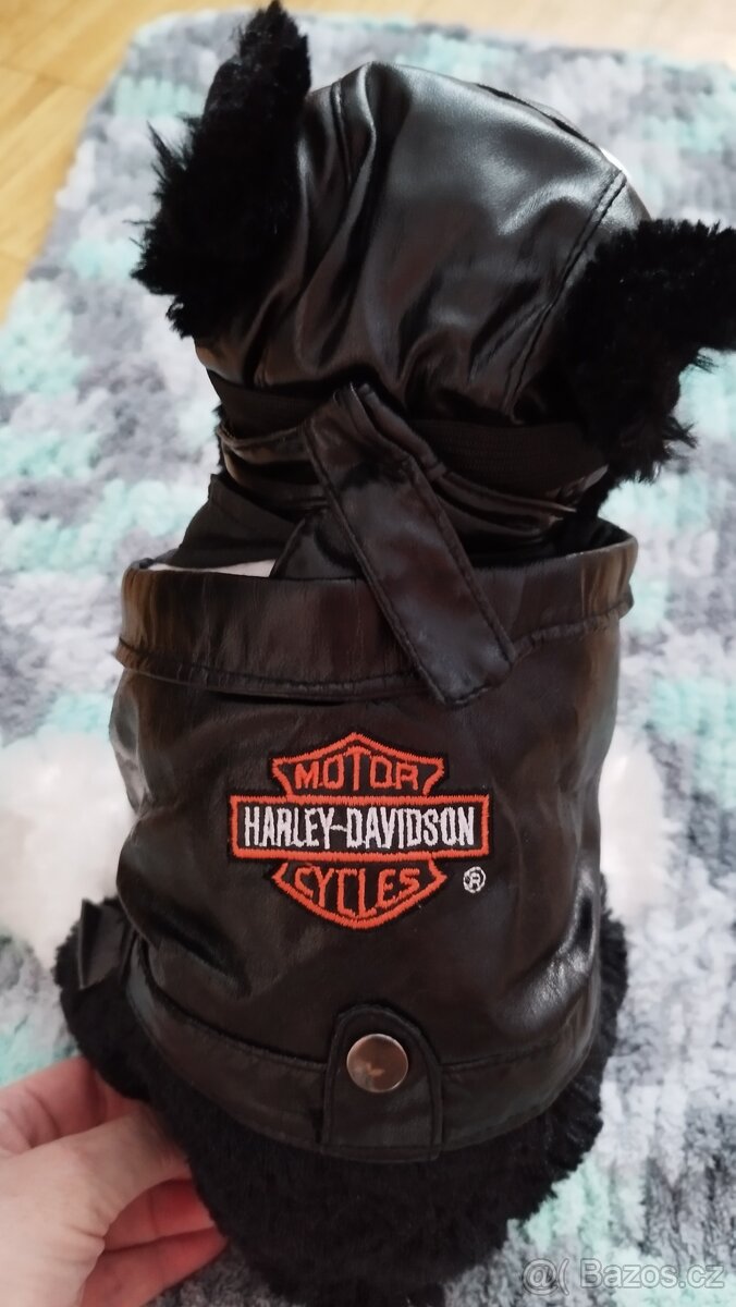 Harley Davidson maskot plyšový pes