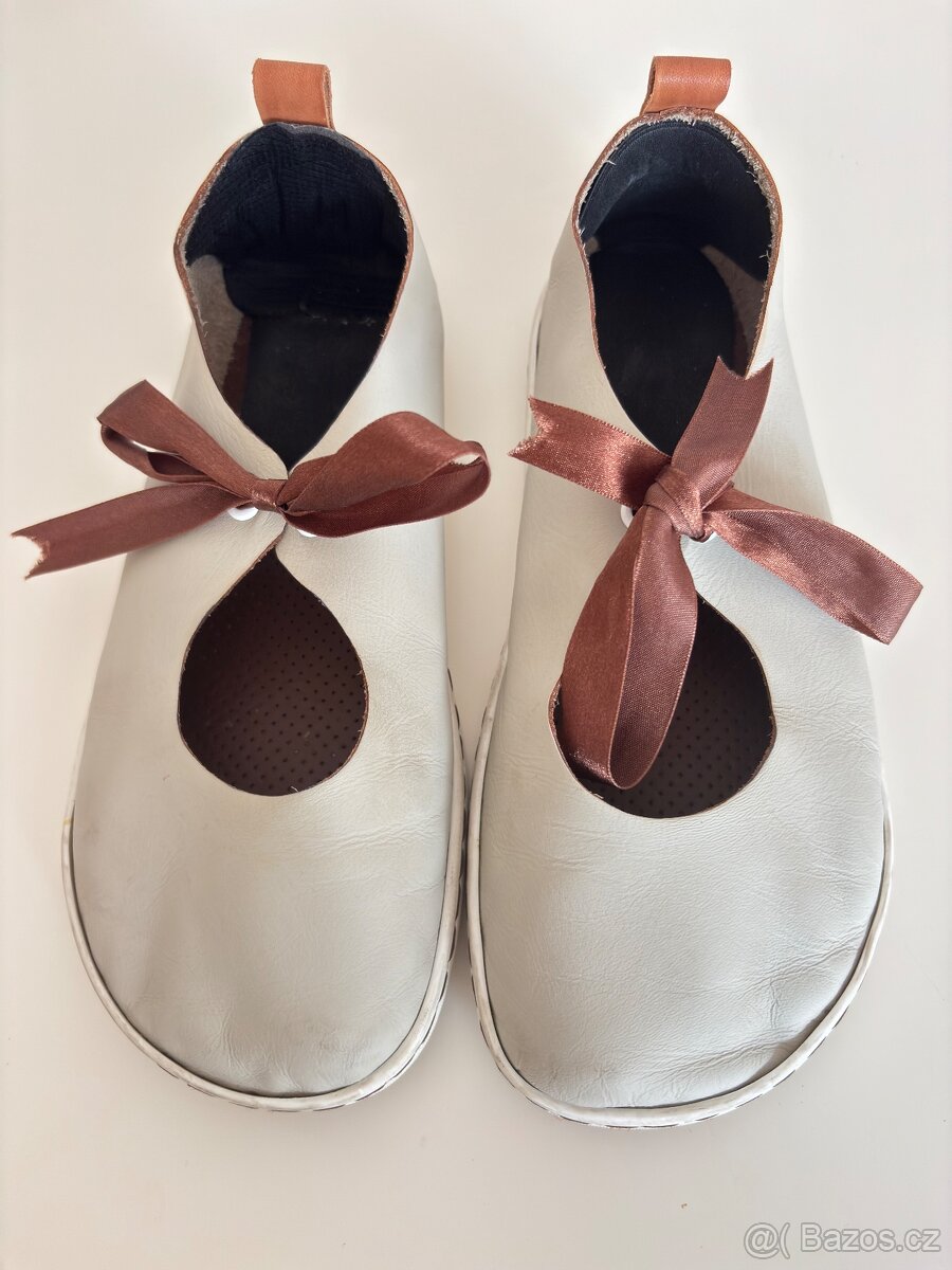Barefoot baleriny kožené ručně šité