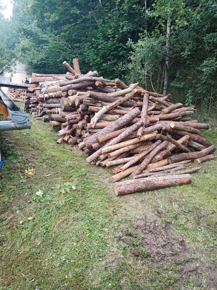 Palivové dřevo.
