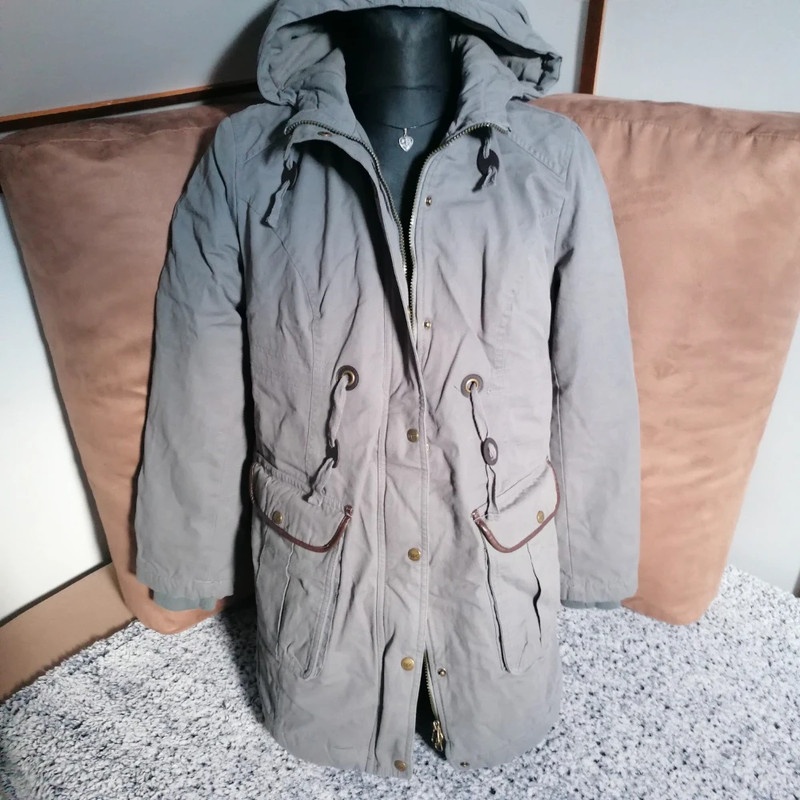 Bavlněná dlouhá bunda-kabátek vel.40-42