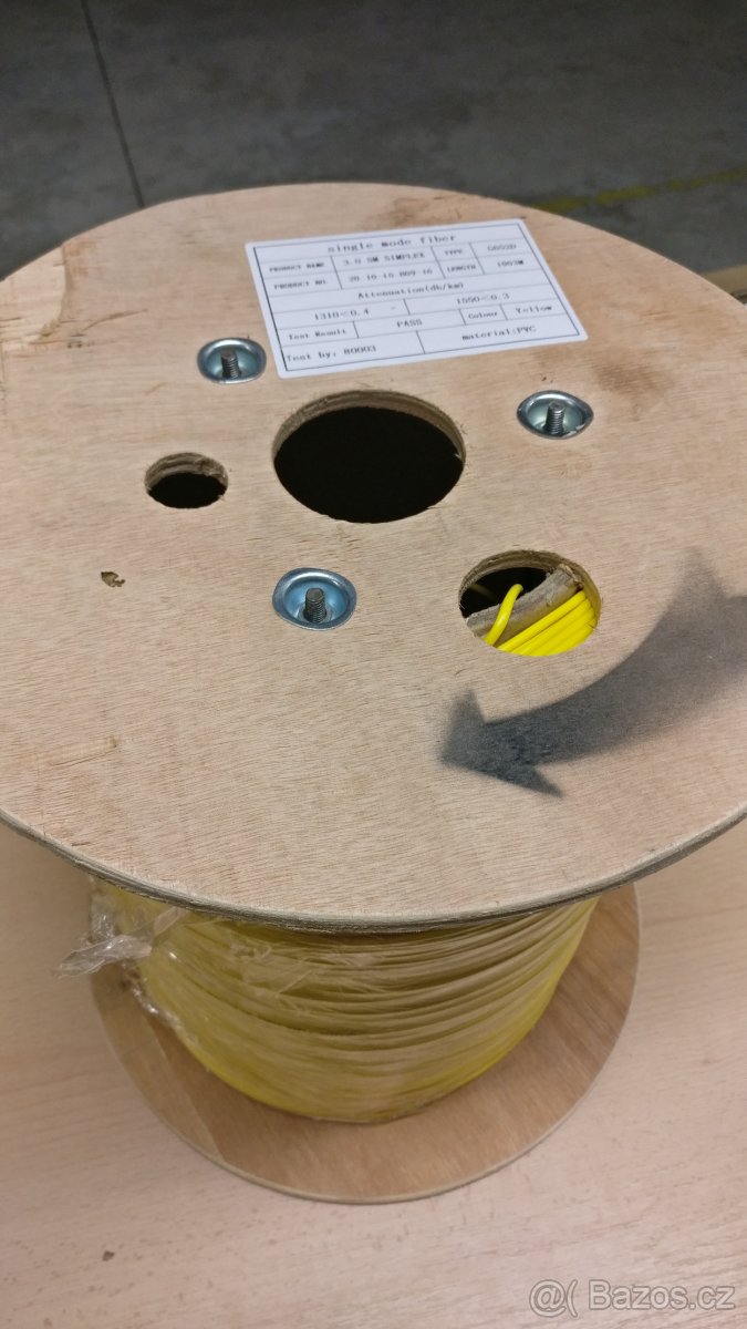Optický kabel "Single mode" 1000m, r.v.2021