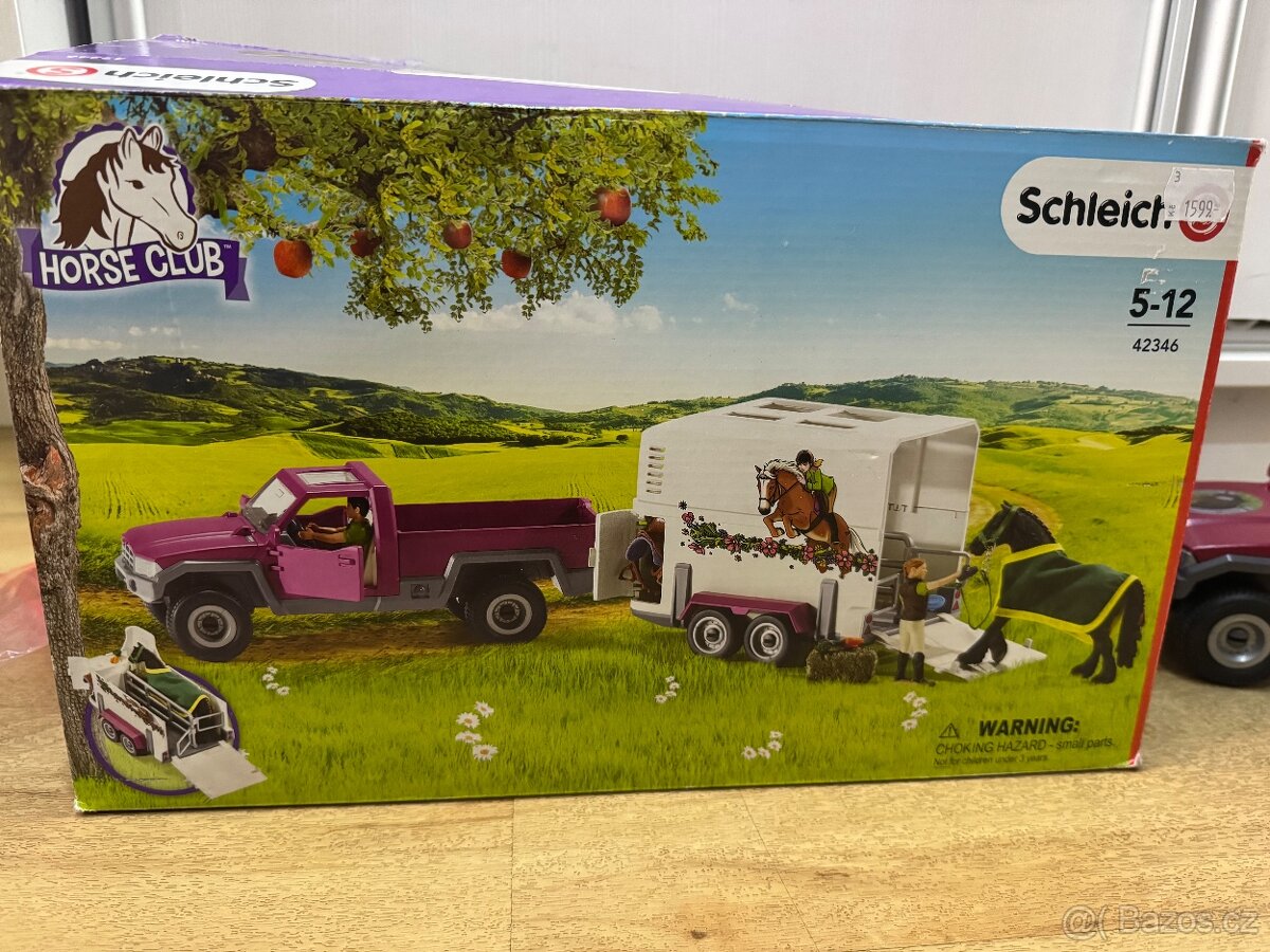 Schleich auto s přívěsem