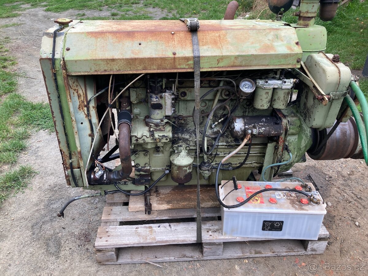 Motor Perkins 6.354 – funkční, startuje, z Claas Matador Gig