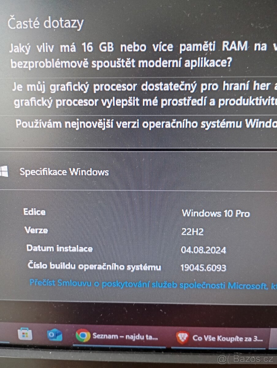 Starší herní PC Intel Core I7-4770S 3.10ghz.