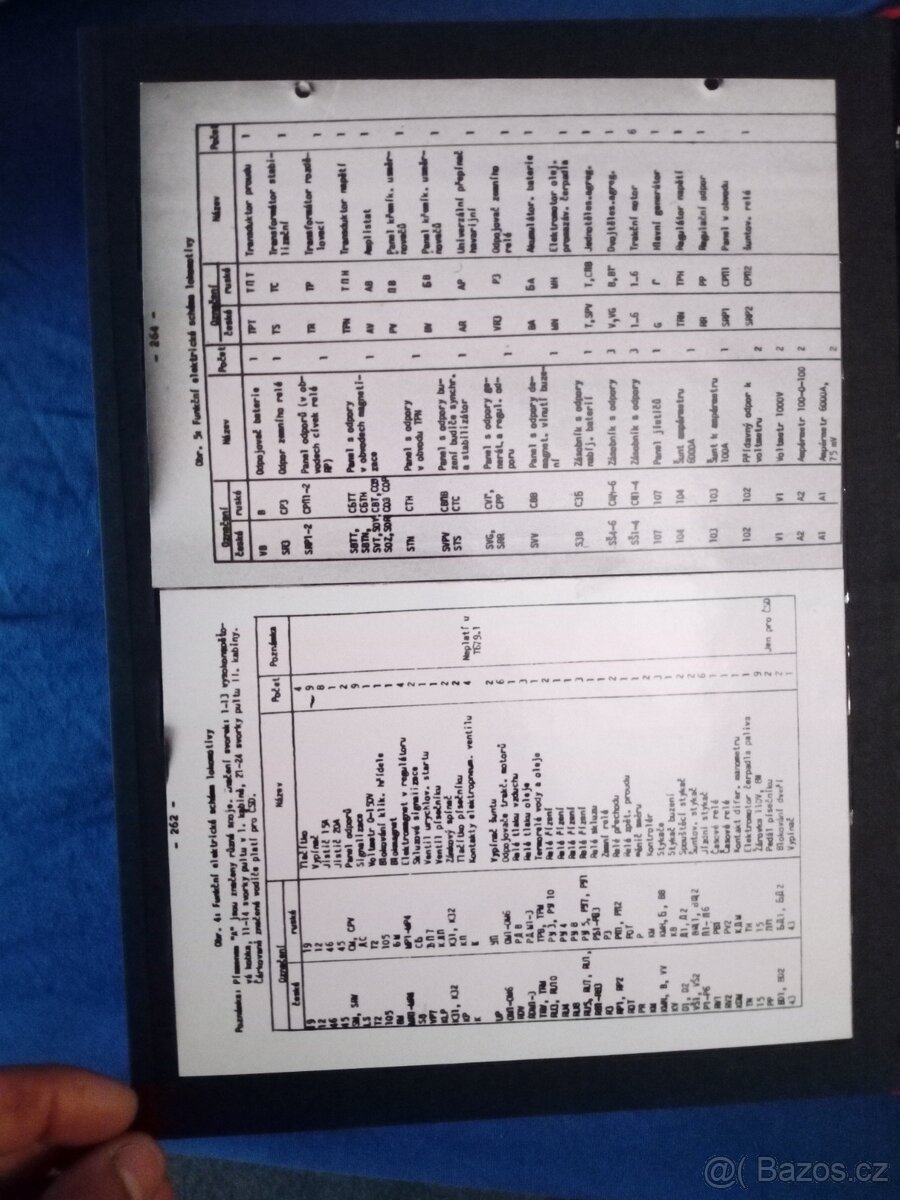 Album technických schemat Lokomotiv.