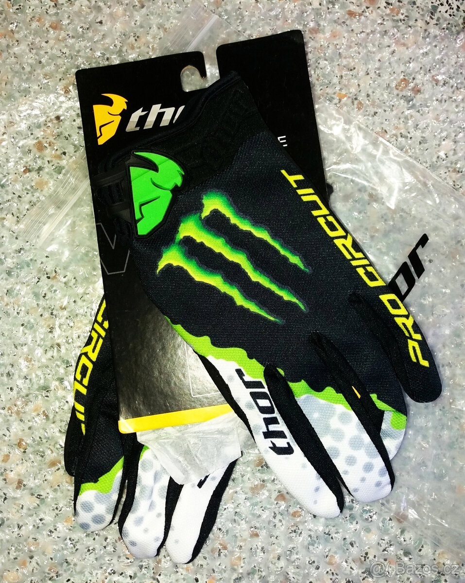 Originální Rukavice Thor Monster Energy Fox Alpinestars mx
