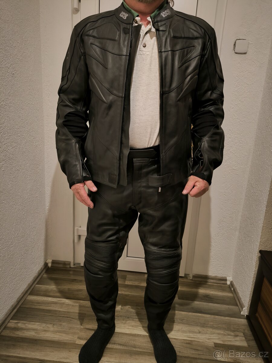 Kožená dvojdílná moto kombinéza
