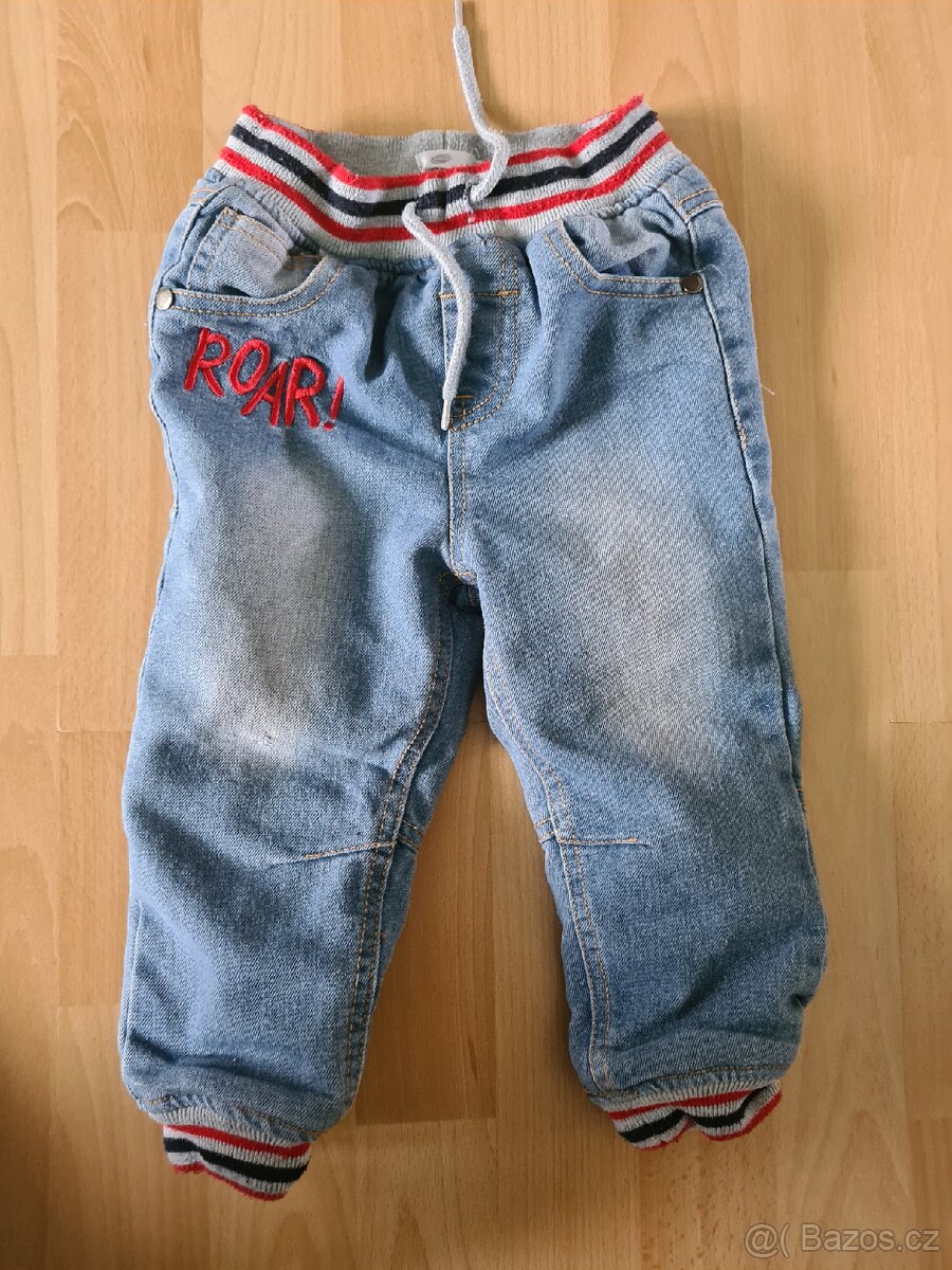Džíny pro chlapečka, zateplené, vel. 92