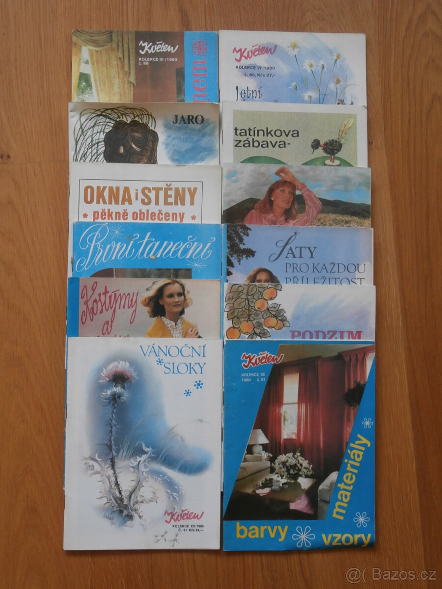 12x časopis Květen - kolekce III,VI,IX,XII/1980