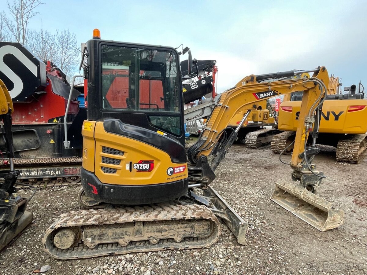Použité minirypadlo SANY SY26U