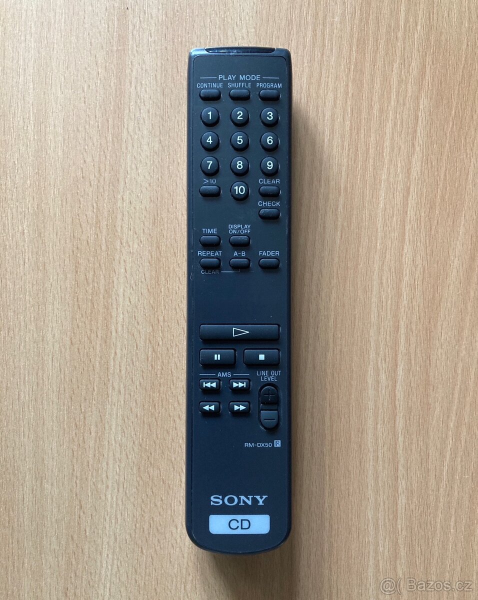 Dálkové ovládání pro CD přehrávače SONY RM-DX50