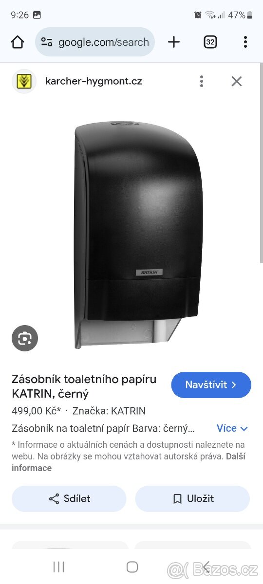 Zásobník toaletního papíru