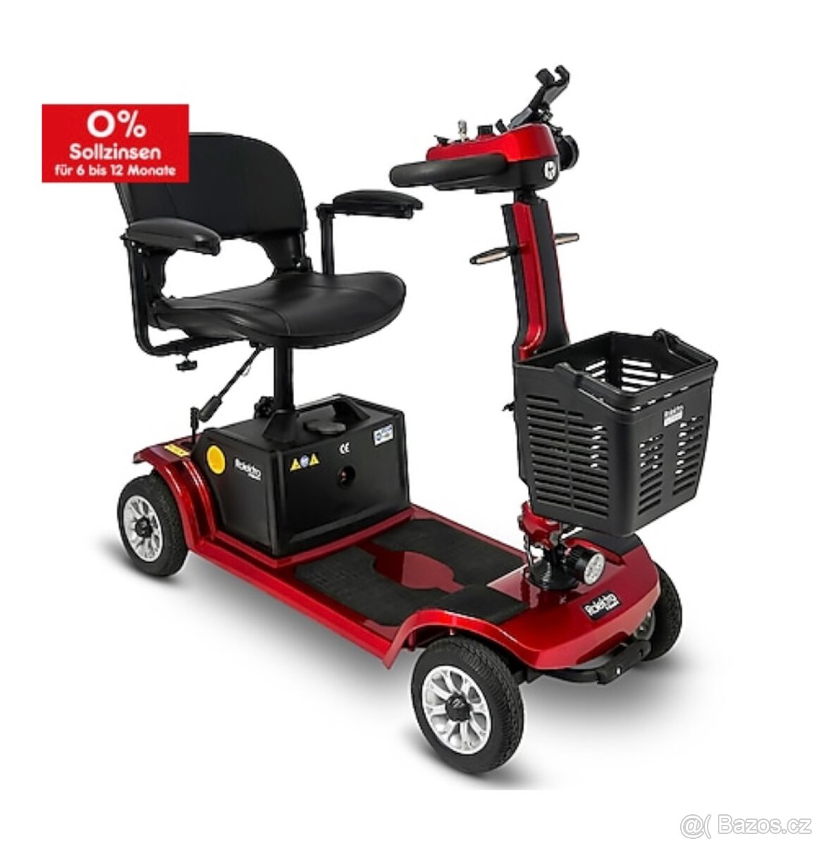 Téměř NOVÝ invalidní elektrický vozík - čtyřkolka