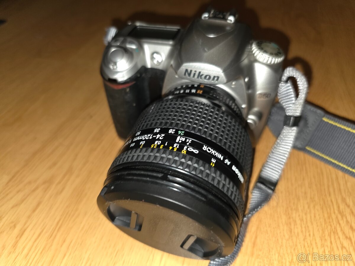 NIKON D50+ NIKON 24-120+2GB PAMETOVKA BATERKA SE NABIJI PRE