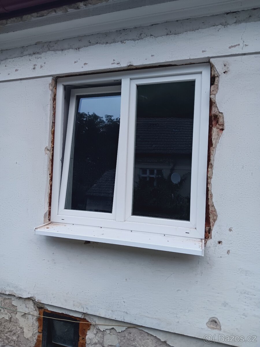 Plastové okno bílé dvoukřídlé 1.495x1440 (šxv)
