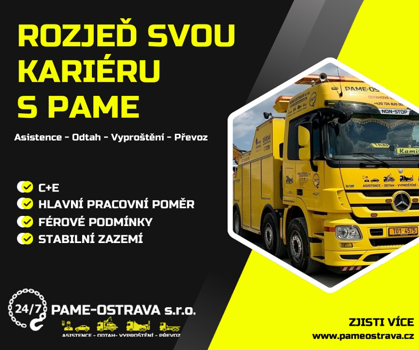 PŘIJMEME ŘIDIČE SK. C+E v OSTRAVĚ