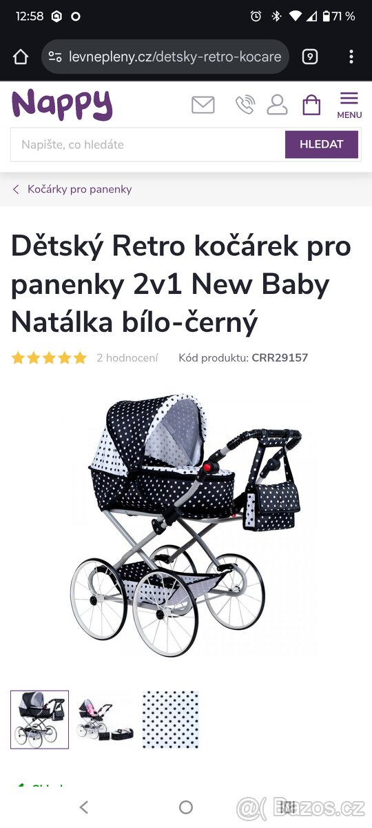 Dětská kočárek