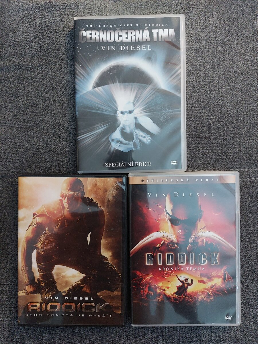 Trilogie DVD Riddick CZE/ENG